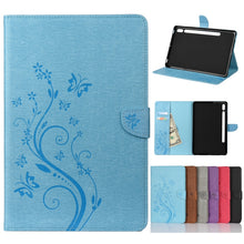 Load image into Gallery viewer, Butterfly Flower Embossing Pattern Horizontal Flip Leather Case with Holder &amp; Card Slots &amp; Wallet