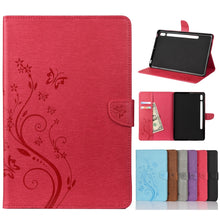 Load image into Gallery viewer, Butterfly Flower Embossing Pattern Horizontal Flip Leather Case with Holder &amp; Card Slots &amp; Wallet