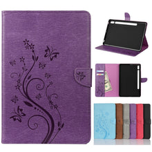 Load image into Gallery viewer, Butterfly Flower Embossing Pattern Horizontal Flip Leather Case with Holder &amp; Card Slots &amp; Wallet