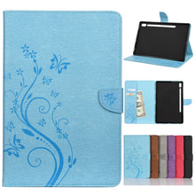 Load image into Gallery viewer, Butterfly Flower Embossing Pattern Horizontal Flip Leather Case with Holder &amp; Card Slots &amp; Wallet