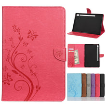 Load image into Gallery viewer, Butterfly Flower Embossing Pattern Horizontal Flip Leather Case with Holder &amp; Card Slots &amp; Wallet