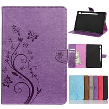 Load image into Gallery viewer, Butterfly Flower Embossing Pattern Horizontal Flip Leather Case with Holder &amp; Card Slots &amp; Wallet