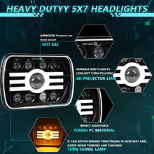 Load image into Gallery viewer, Y19 H4 7 inch Car Sun Style Square Modified Headlight for Jeep Wrangler, Y19