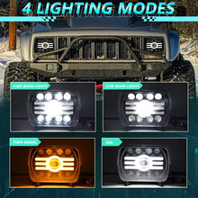 Load image into Gallery viewer, Y19 H4 7 inch Car Sun Style Square Modified Headlight for Jeep Wrangler, Y19