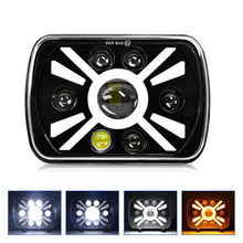 Load image into Gallery viewer, Y23 H4 7 inch Car Seven-bead Sun Style Square Modified Headlight for Jeep Wrangler, Y23