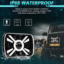 Load image into Gallery viewer, Y23 H4 7 inch Car Seven-bead Sun Style Square Modified Headlight for Jeep Wrangler, Y23