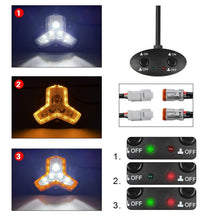 Load image into Gallery viewer, 2pcs/Pack Car 80W High-power Matrix Triangle Cannon Work Light with Cable Set, Triangle