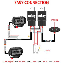 Load image into Gallery viewer, 2pcs/Pack Car 70W High-power Matrix Eyes Work Light with Cable Set, Eyes