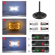 Load image into Gallery viewer, 2pcs/Pack Car 70W High-power Matrix Eyes Work Light with Cable Set, Eyes