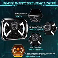 Load image into Gallery viewer, Y22 H4 7 inch Car Butterfly Style Square Modified Headlight for Jeep Wrangler, Y22