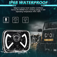 Load image into Gallery viewer, Y22 H4 7 inch Car Butterfly Style Square Modified Headlight for Jeep Wrangler, Y22