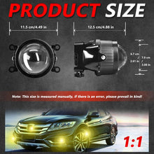 Load image into Gallery viewer, T09 2pcs/Pack 55W 3 inch High Power Dual Lens Fog Light, T09 Four-corner Universal, T09 Oblique Universal