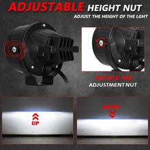 Load image into Gallery viewer, T10 2pcs/Pack 55W 3 inch High Power Dual Lens Fog Light, Universal Double Holder, T10