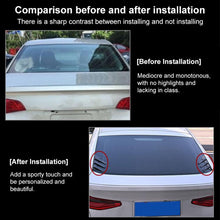 Load image into Gallery viewer, 1 Pair Car Rear Windshield Air Cent Shark Fin Decorative Sticker, Carbon Pattern, Bright Black