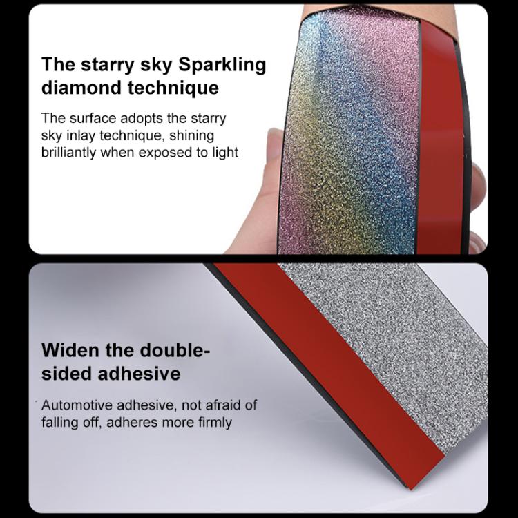 Car Starry Sky Shiny Soft Rubber Front Bar Side Anti-collision Strip