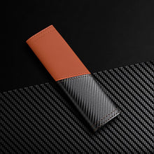 Load image into Gallery viewer, Car Leather Carbon Fiber Stitching Seat Belt Shoulder Guard