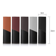Load image into Gallery viewer, Car Leather Carbon Fiber Stitching Seat Belt Shoulder Guard