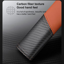 Load image into Gallery viewer, Car Leather Carbon Fiber Stitching Seat Belt Shoulder Guard