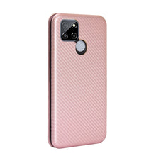 Load image into Gallery viewer, Carbon Fiber Texture Magnetic Horizontal Flip TPU + PC + PU Leather Case with Card Slot