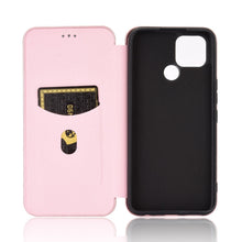 Load image into Gallery viewer, Carbon Fiber Texture Magnetic Horizontal Flip TPU + PC + PU Leather Case with Card Slot