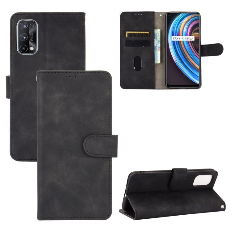 Solid Color Skin Feel Magnetic Buckle Horizontal Flip Calf Texture PU Leather Case with Holder & Card Slots & Wallet