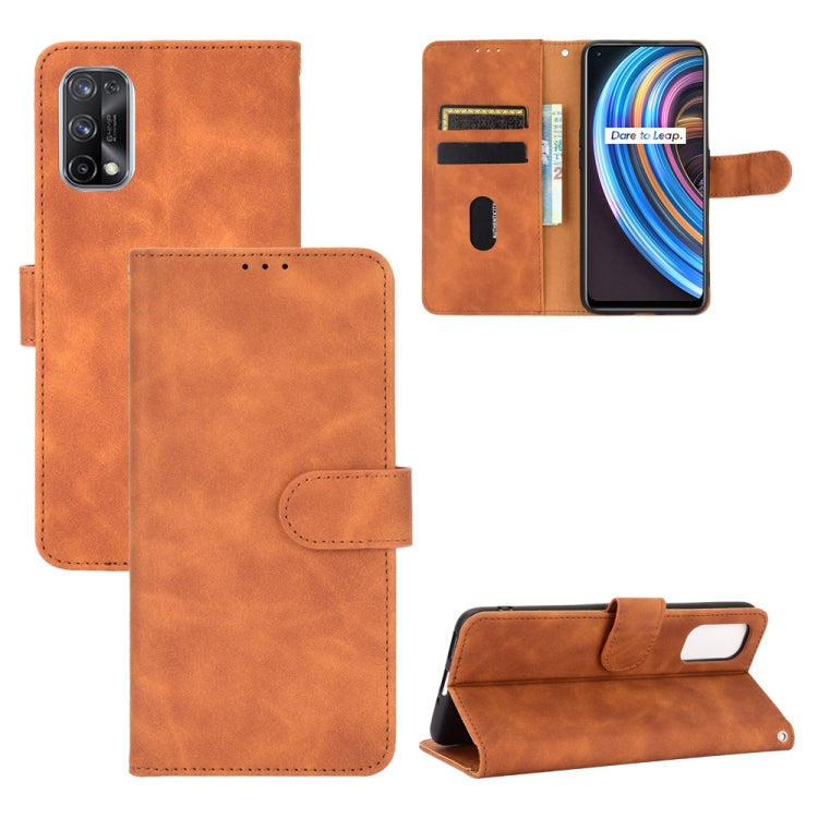 Solid Color Skin Feel Magnetic Buckle Horizontal Flip Calf Texture PU Leather Case with Holder & Card Slots & Wallet