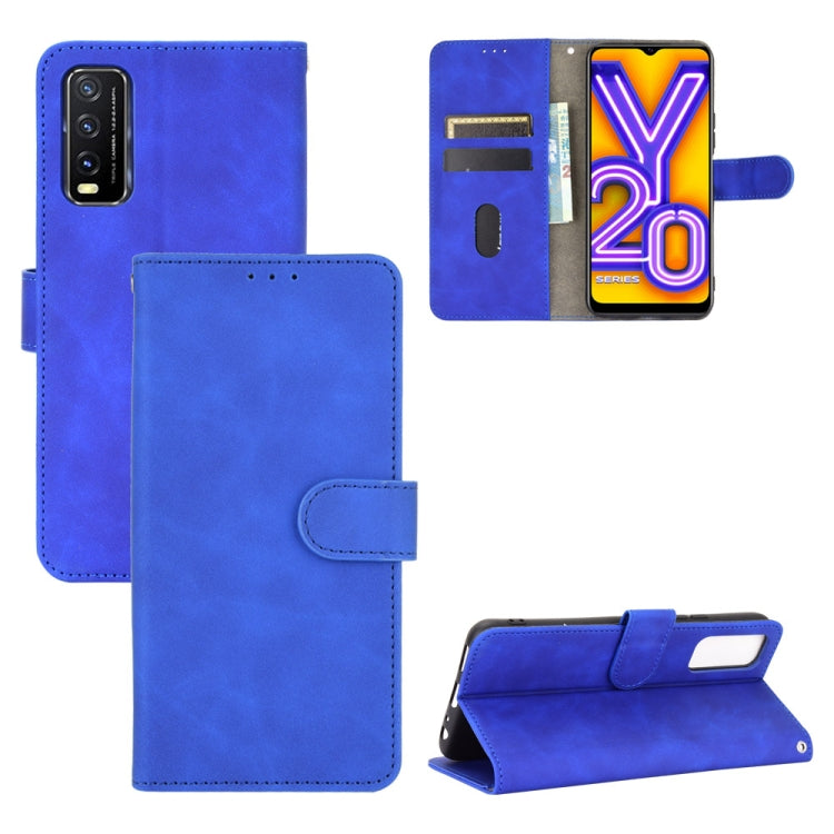 Solid Color Skin Feel Magnetic Buckle Horizontal Flip Calf Texture PU Leather Case with Holder & Card Slots & Wallet