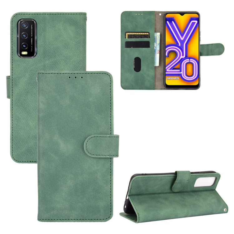 Solid Color Skin Feel Magnetic Buckle Horizontal Flip Calf Texture PU Leather Case with Holder & Card Slots & Wallet