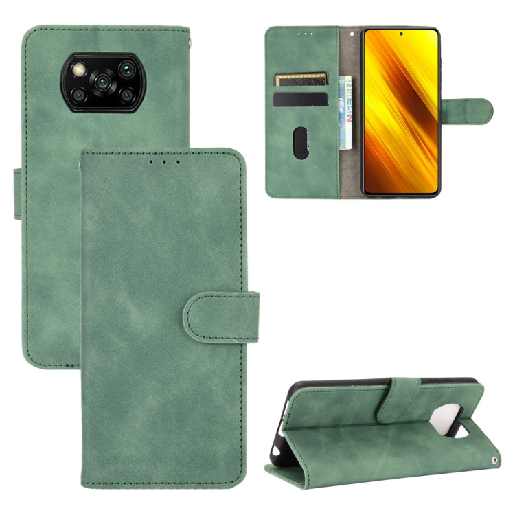 Solid Color Skin Feel Magnetic Buckle Horizontal Flip Calf Texture PU Leather Case with Holder & Card Slots & Wallet