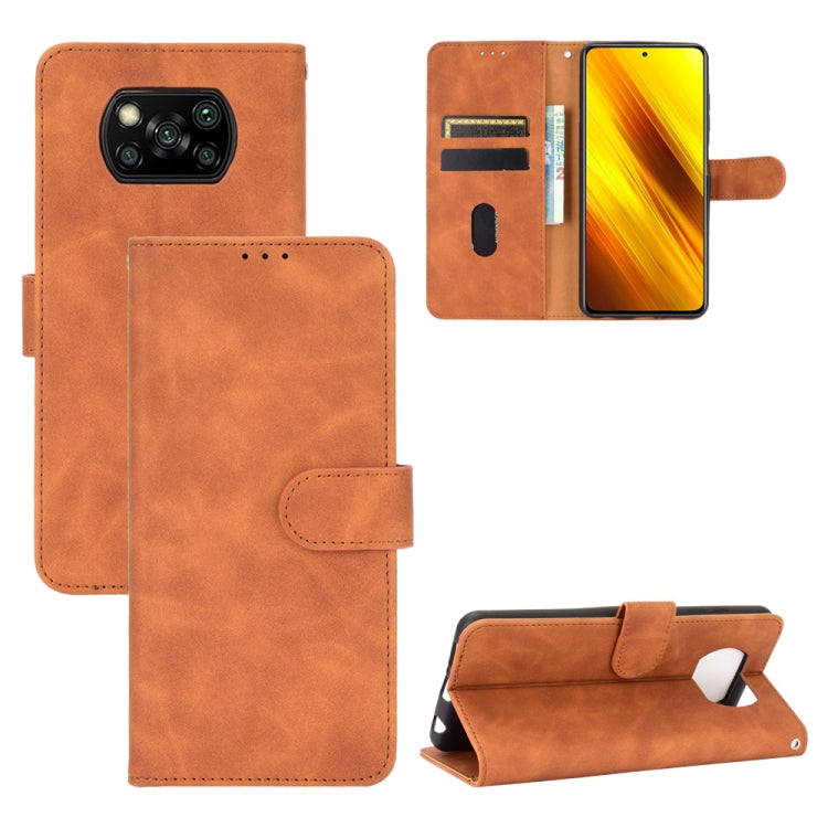 Solid Color Skin Feel Magnetic Buckle Horizontal Flip Calf Texture PU Leather Case with Holder & Card Slots & Wallet