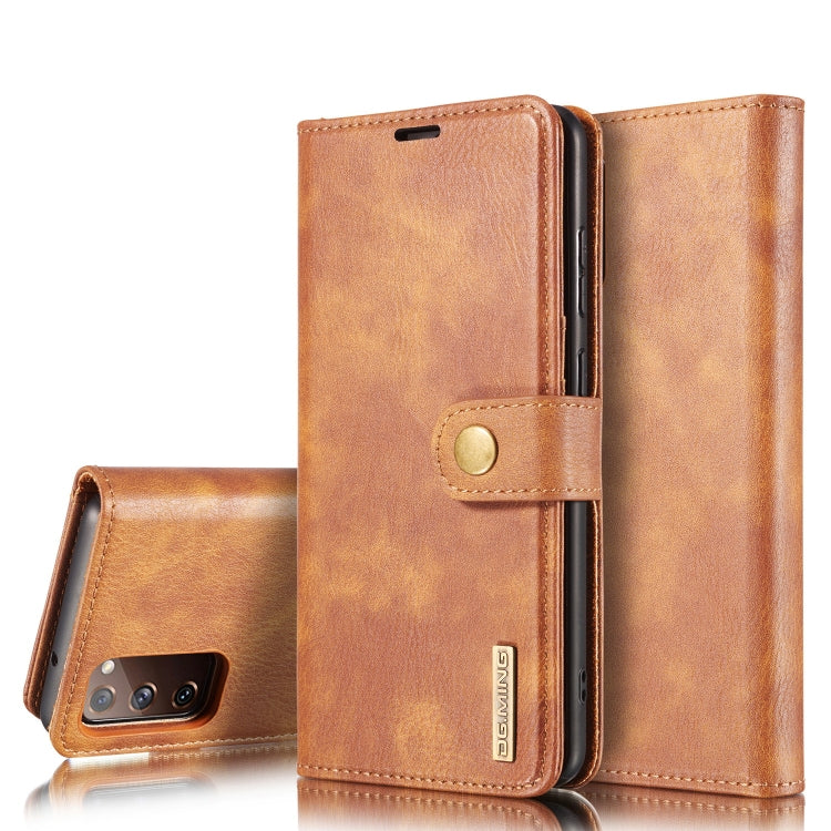 DG.MING Crazy Horse Texture Flip Detachable Magnetic Leather Case with Holder & Card Slots & Wallet