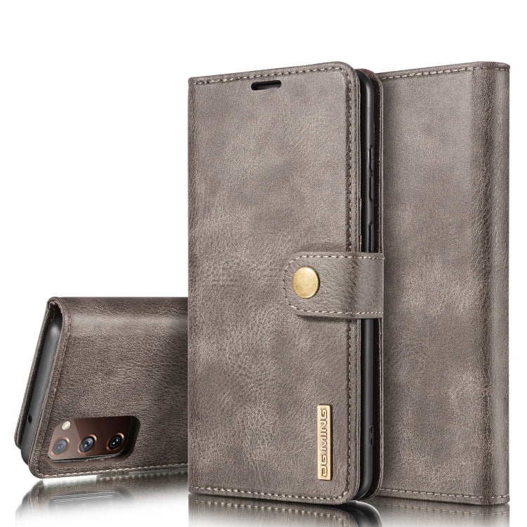 DG.MING Crazy Horse Texture Flip Detachable Magnetic Leather Case with Holder & Card Slots & Wallet