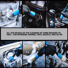 Load image into Gallery viewer, 3pcs / Set Car Soft Bristle Cleaning Brush, with Elbow
