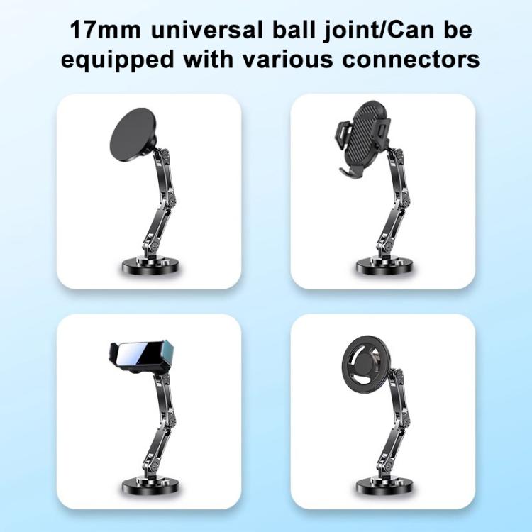 17mm Universal Ball 360 Degree Rotating Adhesive Car Holder Base, 3-folding, 2-folding