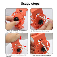 Load image into Gallery viewer, Adjustable Handheld Quick Rubber Wire Stripper