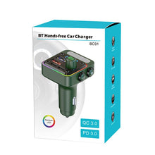 Load image into Gallery viewer, BC91 Car Bluetooth Hands-free Calling PD36W Fast Charging with Atmosphere Light, BC91