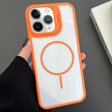 Load image into Gallery viewer, PC Lens Holder MagSafe Magnetic Phone Case, For iPhone 11 Pro Max, For iPhone 11
