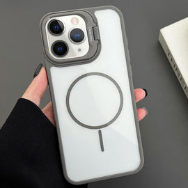 PC Lens Holder MagSafe Magnetic Phone Case, For iPhone 11 Pro Max, For iPhone 11