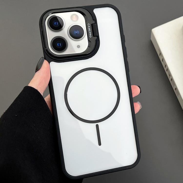 PC Lens Holder MagSafe Magnetic Phone Case, For iPhone 11 Pro Max, For iPhone 11