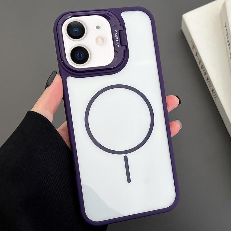 PC Lens Holder MagSafe Magnetic Phone Case, For iPhone 11 Pro Max, For iPhone 11