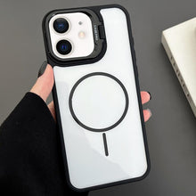 Load image into Gallery viewer, PC Lens Holder MagSafe Magnetic Phone Case, For iPhone 11 Pro Max, For iPhone 11
