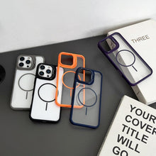 Load image into Gallery viewer, PC Lens Holder MagSafe Magnetic Phone Case, For iPhone 11 Pro Max, For iPhone 11