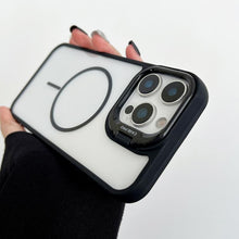 Load image into Gallery viewer, PC Lens Holder MagSafe Magnetic Phone Case, For iPhone 11 Pro Max, For iPhone 11