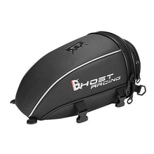 Load image into Gallery viewer, GHOST RACING GR-CWB06 PU Leather Motorcycle Tail Bag Rear Seat Travel Bag Backpack
