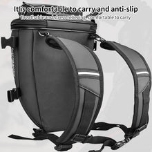 Load image into Gallery viewer, GHOST RACING GR-CWB06 PU Leather Motorcycle Tail Bag Rear Seat Travel Bag Backpack