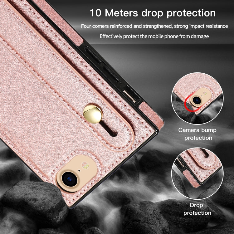 Wrist Strap PU+TPU Shockproof Protective Case with Crossbody Lanyard & Holder & Card Slot, For iPhone 6, For iPhone 7 / 8 / SE 2020, For iPhone 6 Plus, For iPhone 8 Plus / 7 Plus, For iPhone XS / X, For iPhone XR, For iPhone XS Max, For iPhone 11      ...