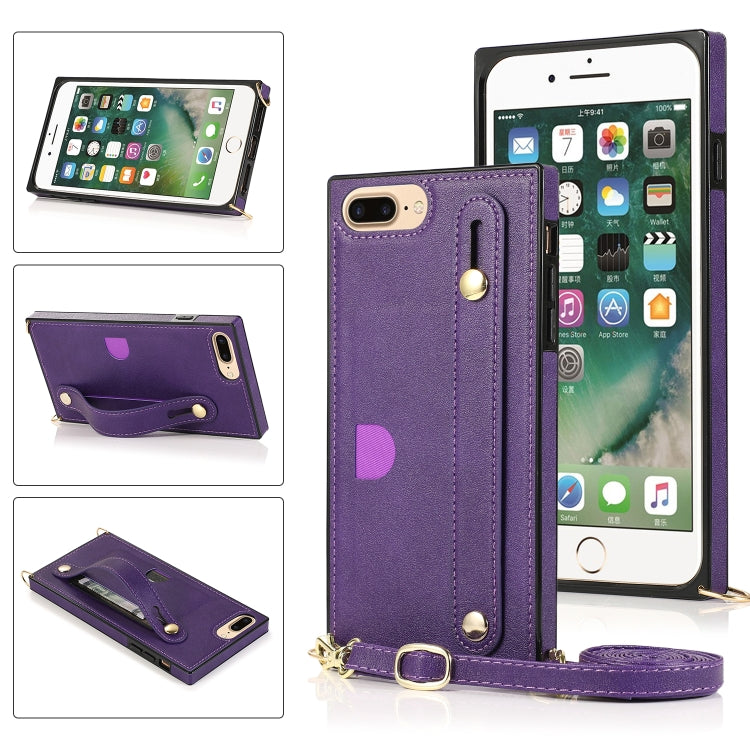 Wrist Strap PU+TPU Shockproof Protective Case with Crossbody Lanyard & Holder & Card Slot, For iPhone 6, For iPhone 7 / 8 / SE 2020, For iPhone 6 Plus, For iPhone 8 Plus / 7 Plus, For iPhone XS / X, For iPhone XR, For iPhone XS Max, For iPhone 11      ...