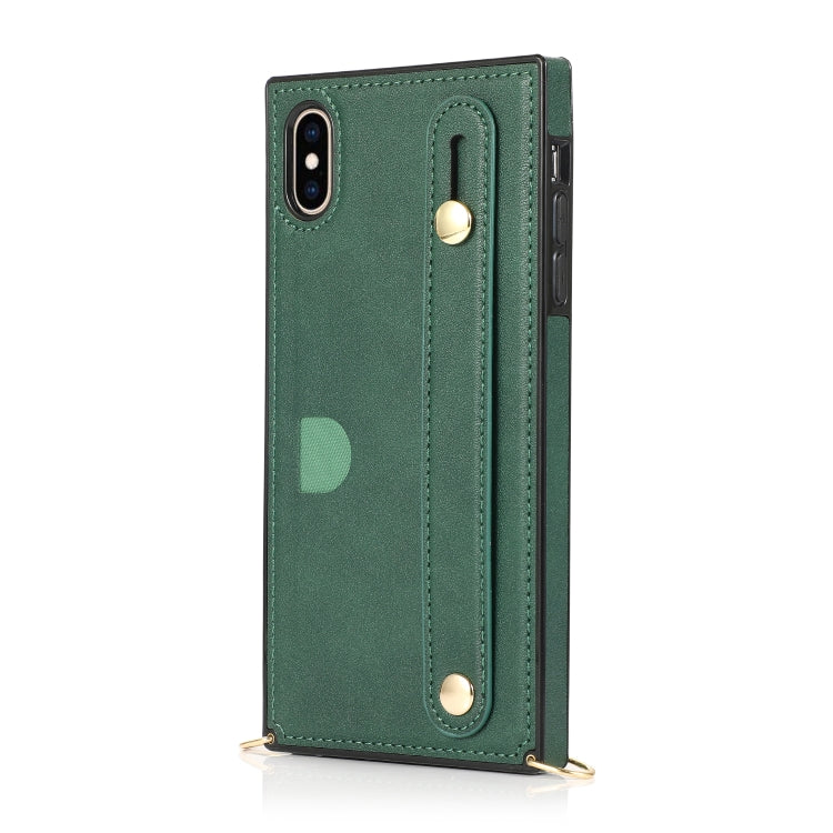 Wrist Strap PU+TPU Shockproof Protective Case with Crossbody Lanyard & Holder & Card Slot, For iPhone 6, For iPhone 7 / 8 / SE 2020, For iPhone 6 Plus, For iPhone 8 Plus / 7 Plus, For iPhone XS / X, For iPhone XR, For iPhone XS Max, For iPhone 11      ...