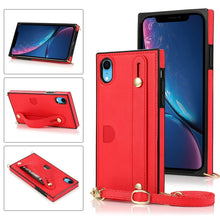 Load image into Gallery viewer, Wrist Strap PU+TPU Shockproof Protective Case with Crossbody Lanyard &amp; Holder &amp; Card Slot, For iPhone 6, For iPhone 7 / 8 / SE 2020, For iPhone 6 Plus, For iPhone 8 Plus / 7 Plus, For iPhone XS / X, For iPhone XR, For iPhone XS Max, For iPhone 11      ...