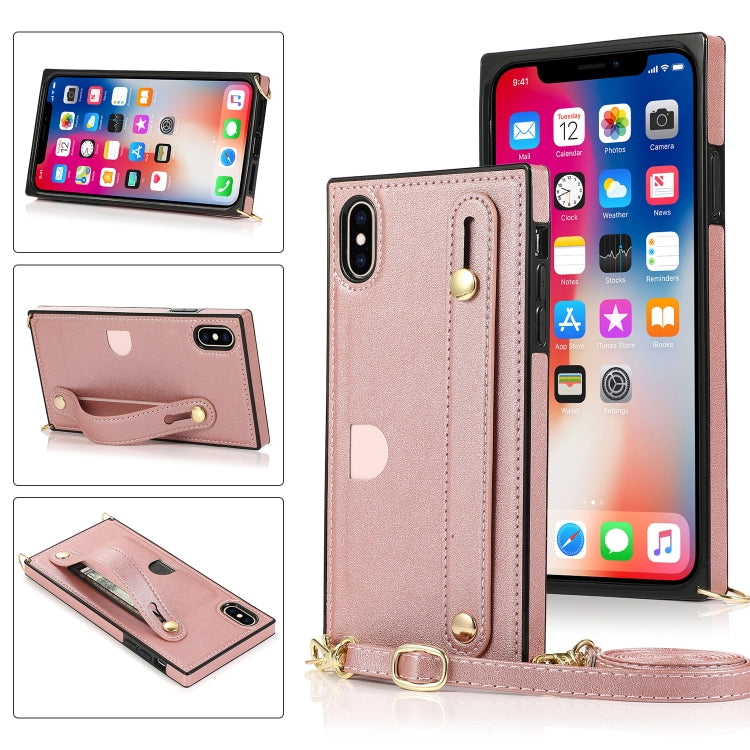 Wrist Strap PU+TPU Shockproof Protective Case with Crossbody Lanyard & Holder & Card Slot, For iPhone 6, For iPhone 7 / 8 / SE 2020, For iPhone 6 Plus, For iPhone 8 Plus / 7 Plus, For iPhone XS / X, For iPhone XR, For iPhone XS Max, For iPhone 11      ...